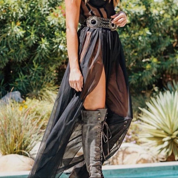 🌟BLACK MAGIC WOMAN🌟Bustier Bodysuit Maxi - Picture 5 of 9